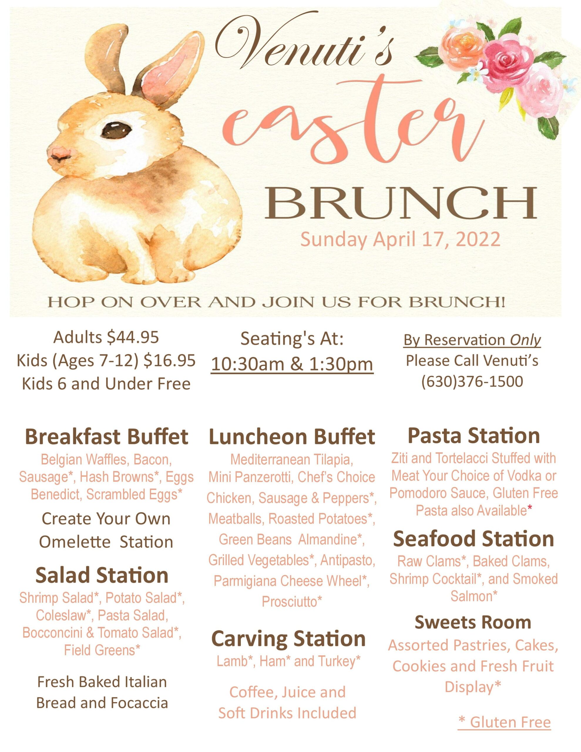 Easter Brunch Menu Signs, Easter Brunch Buffet, Easter 2023